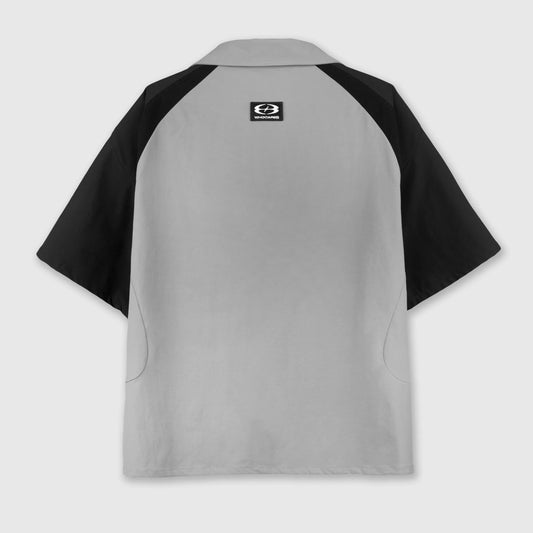 U8 BOXY SHIRT (BLACK/GREY)