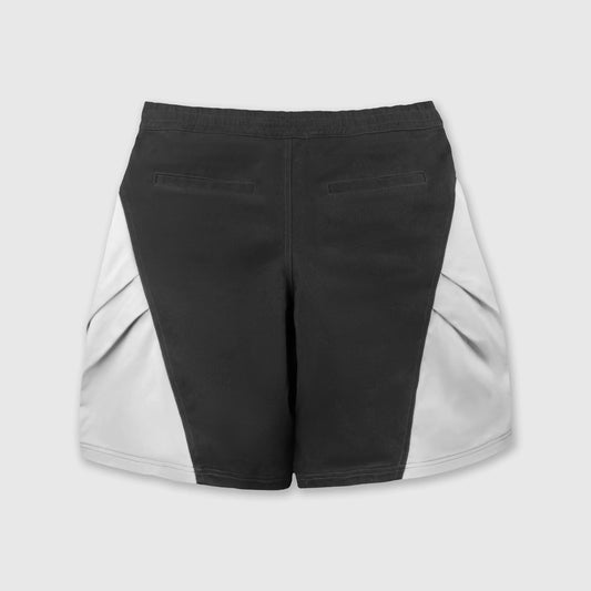 DOUBLE PLEAT SHORTS (BLACK)