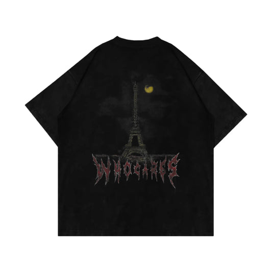 Distressed Eiffel Tower Tee