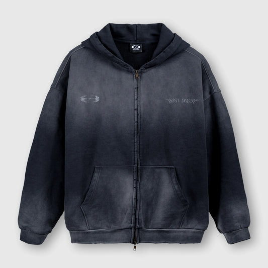 Washed Winged Emblem Hoodie