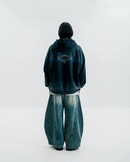 Washed Winged Emblem Hoodie