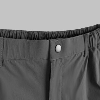 Curve Pleated Pants (Dark Grey)