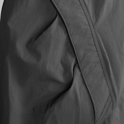 Curve Pleated Pants (Dark Grey)