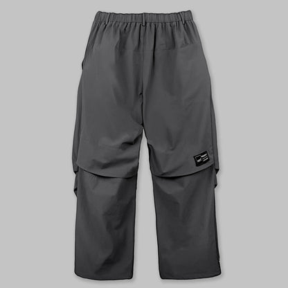 Curve Pleated Pants (Dark Grey)