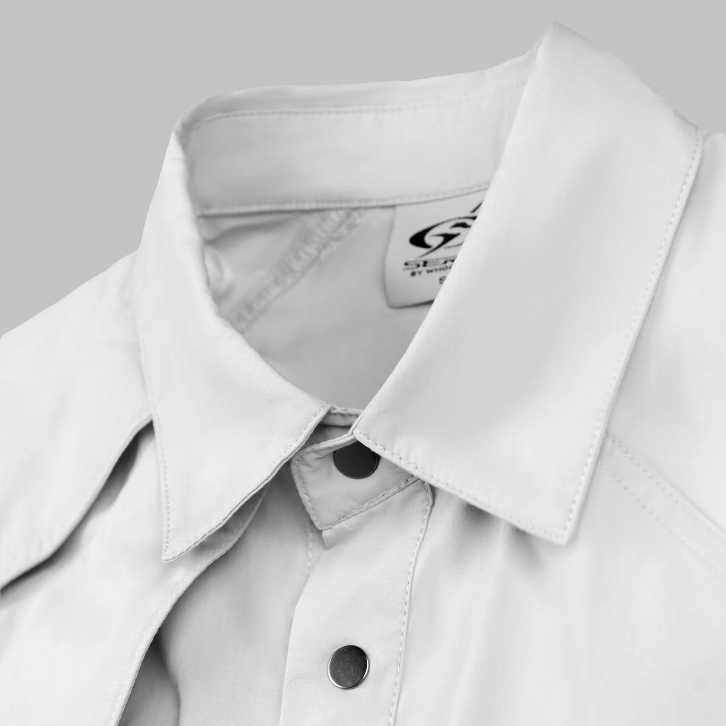 Serac Slit Shirt (Light Grey)