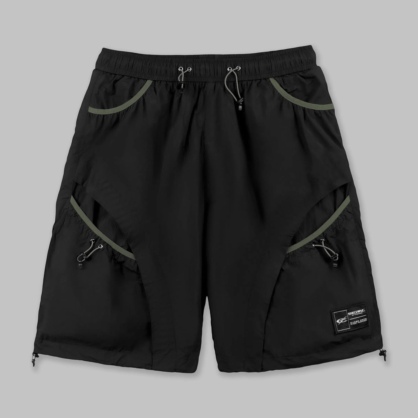Serac Layered Pocket Shorts (Black)