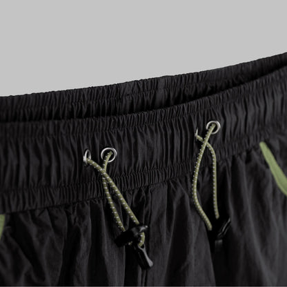 Serac Layered Pocket Shorts (Black)