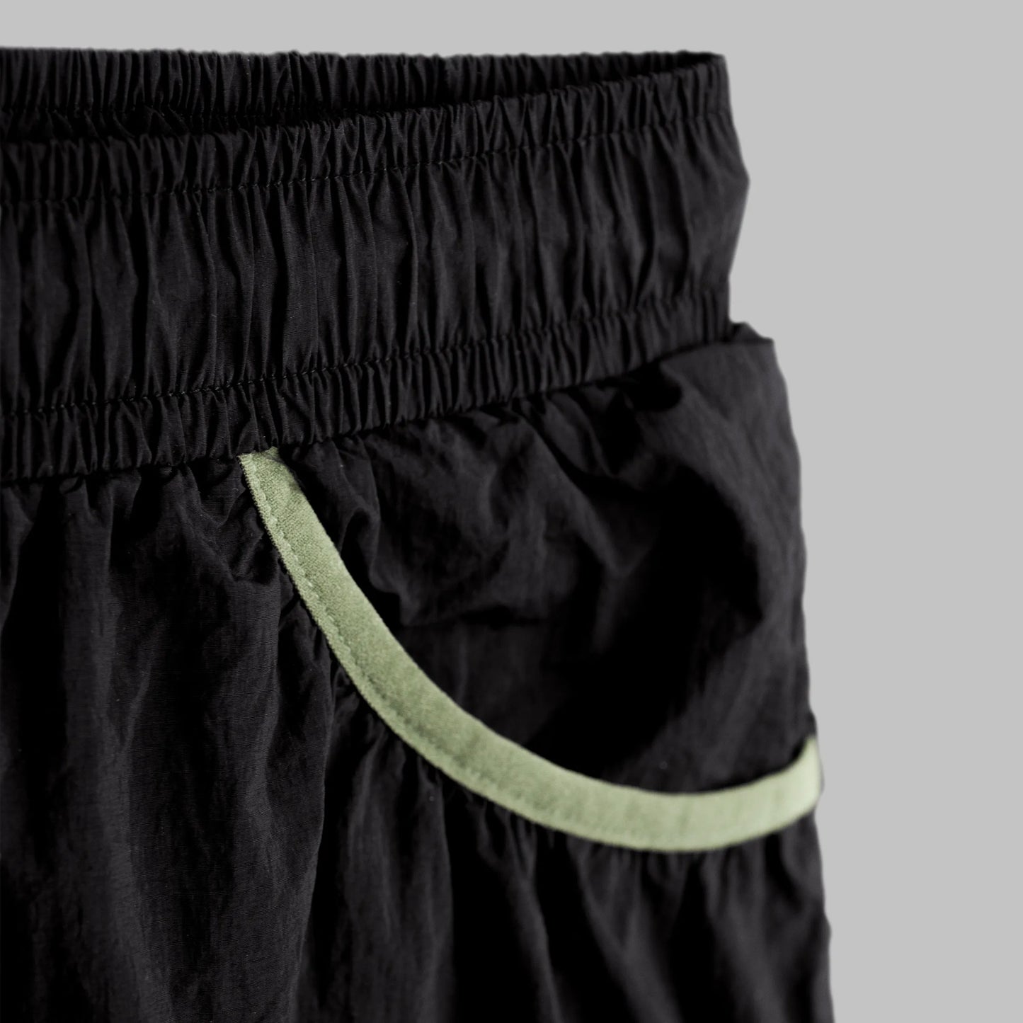 Serac Layered Pocket Shorts (Black)