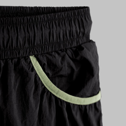 Serac Layered Pocket Shorts (Black)