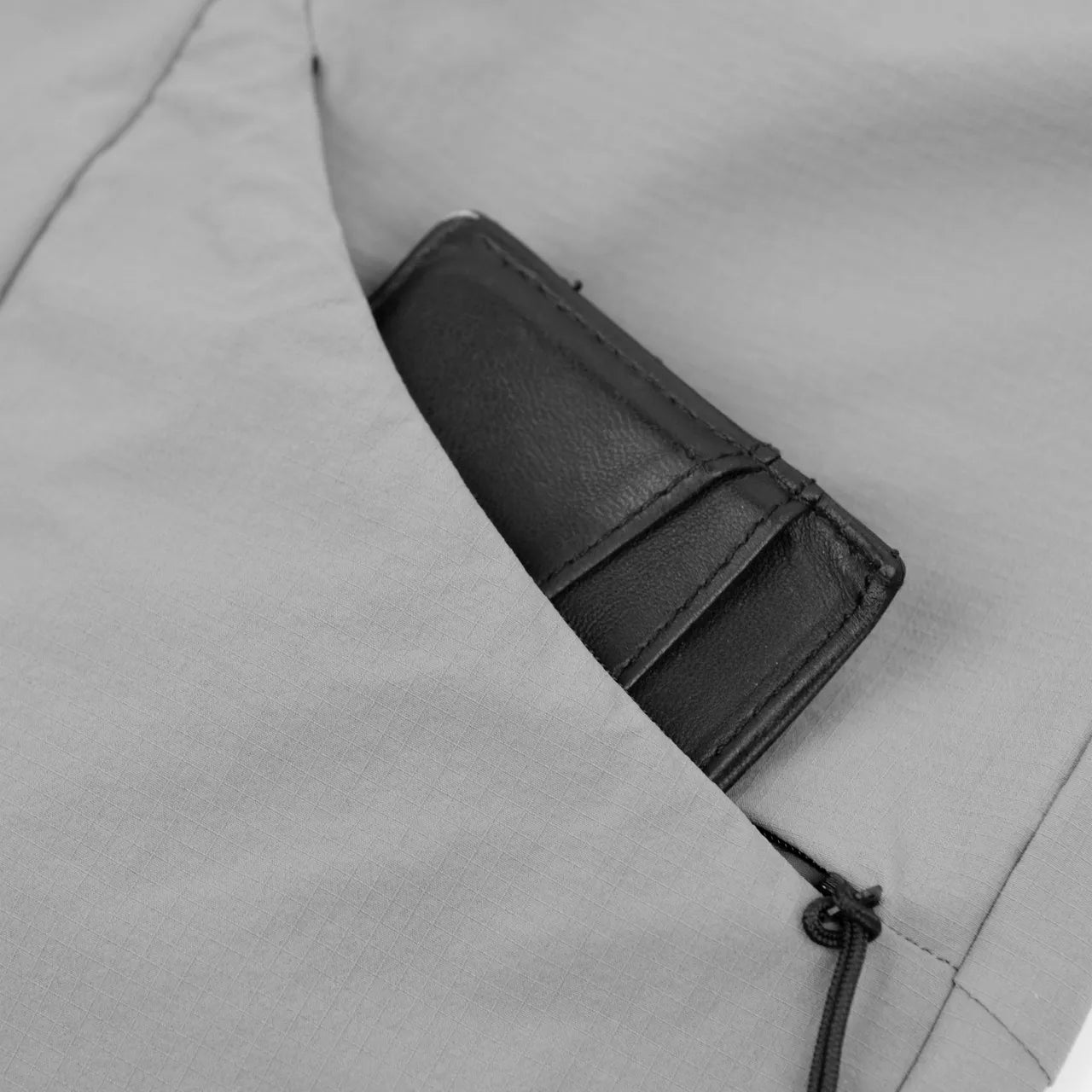 U8 BOXY SHIRT (BLACK/GREY)