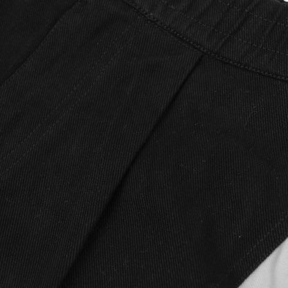 DOUBLE PLEAT SHORTS (BLACK)