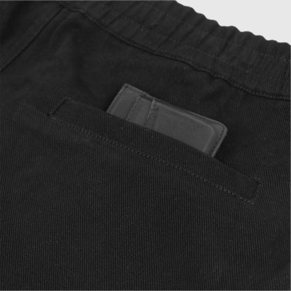 DOUBLE PLEAT SHORTS (BLACK)