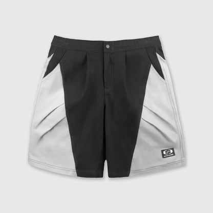 DOUBLE PLEAT SHORTS (BLACK)