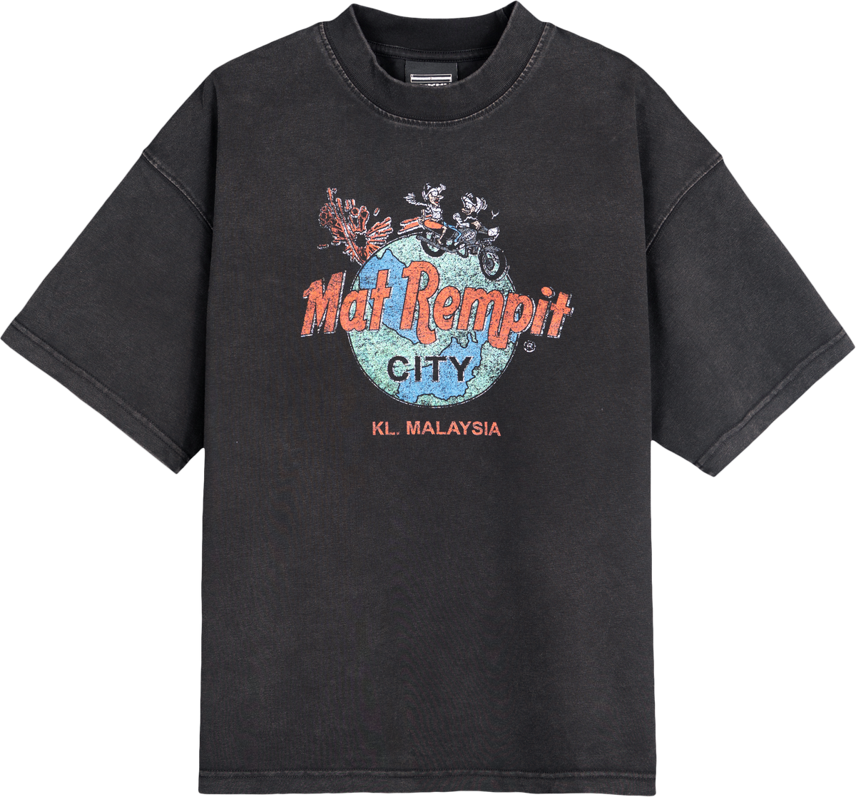 SRC MATT REMPIT T-SHIRT BLACK